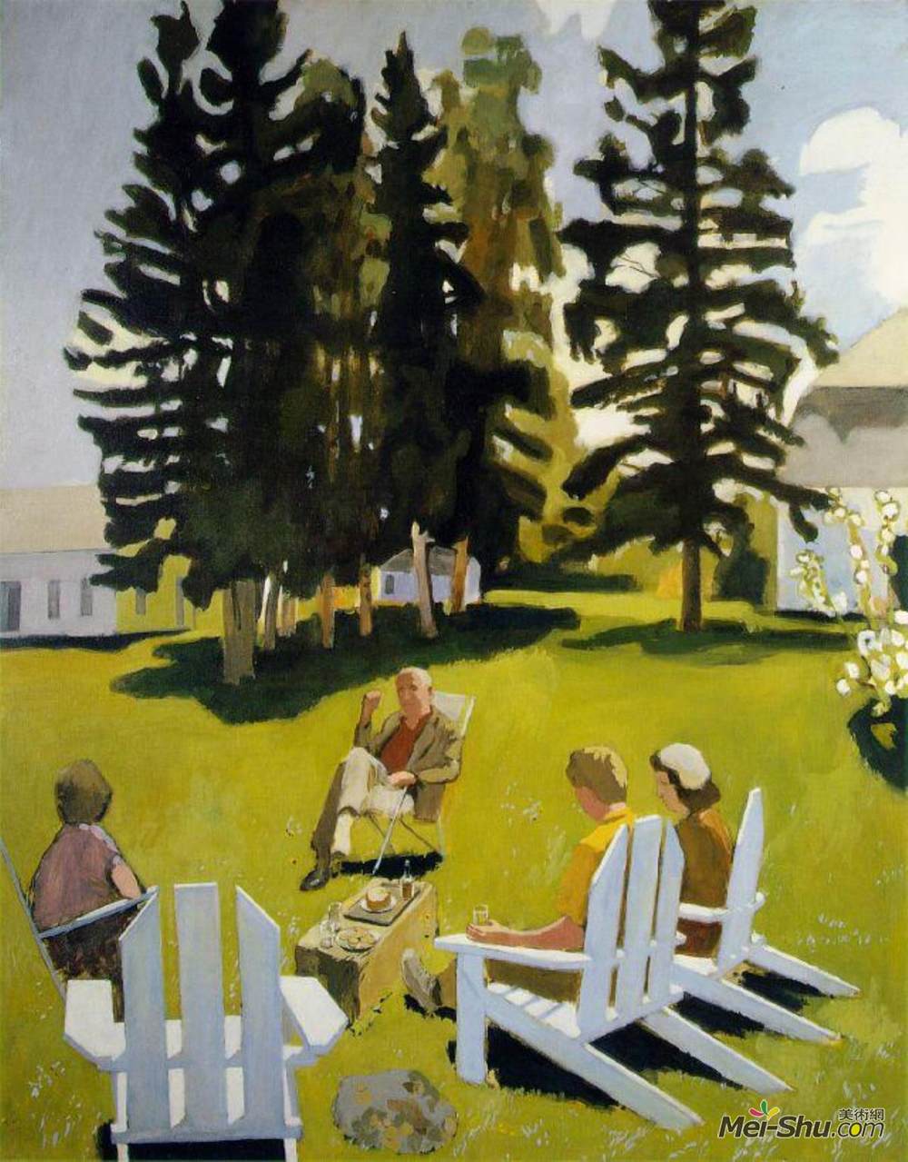 费尔菲尔德·波特(Fairfield Porter)高清作品《七月》