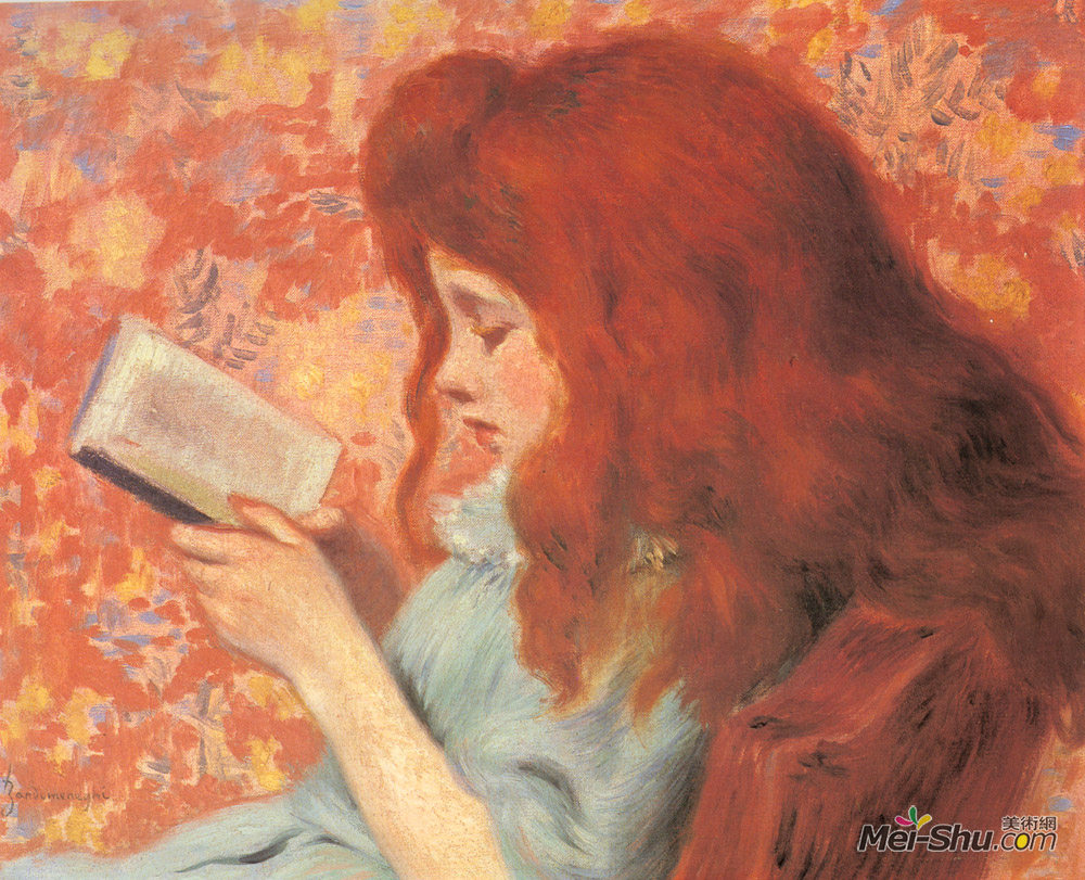 费德里科·萨多梅内加(Federico Zandomeneghi)高清作品《少女阅读》
