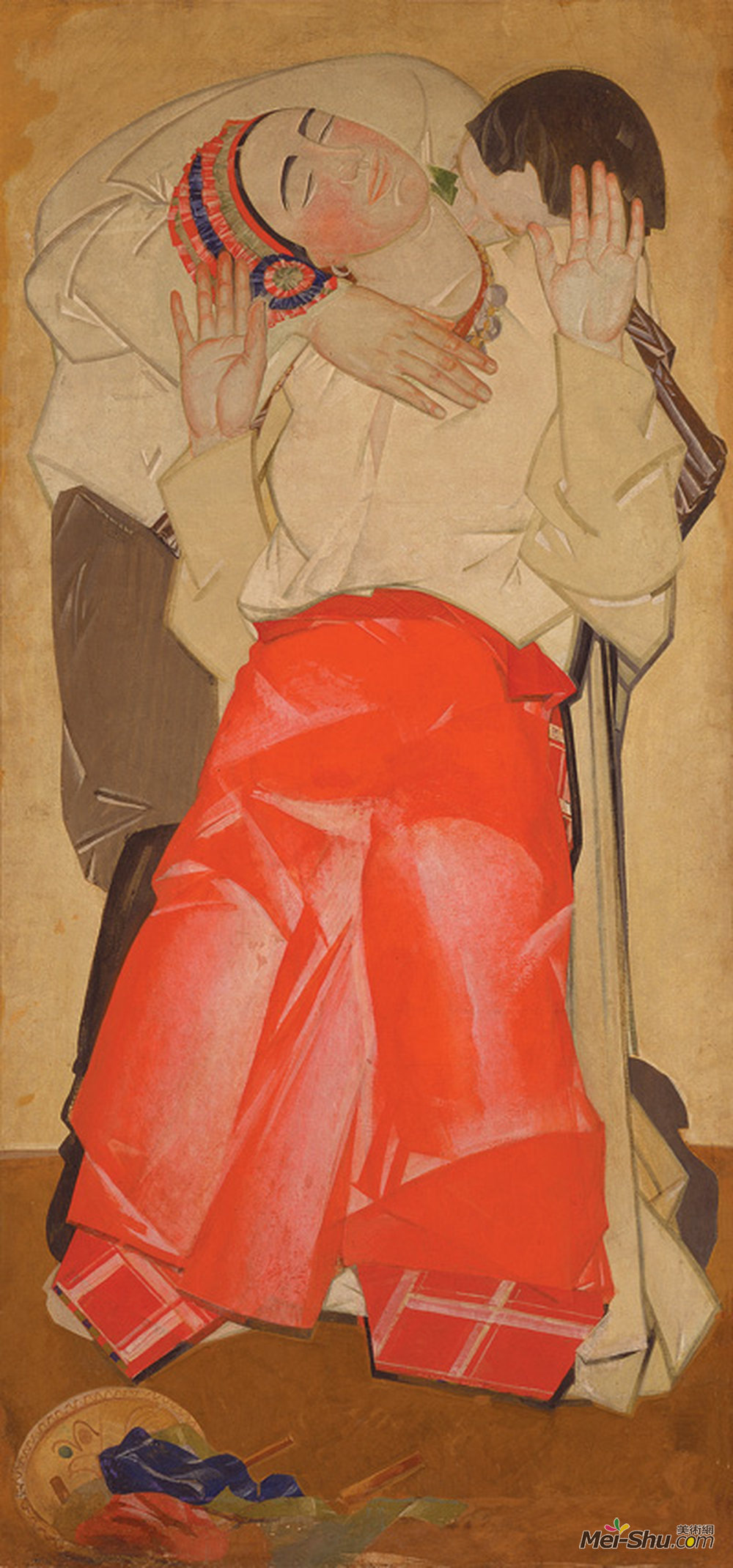 克雷切夫茨基(Fedir Krychevsky)高清作品《生活（三联画） - 爱》
