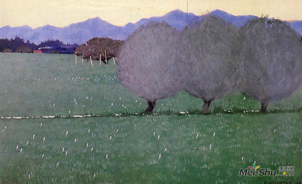 费利克斯·瓦洛顿(Felix Vallotton)高清作品《秋番红花》