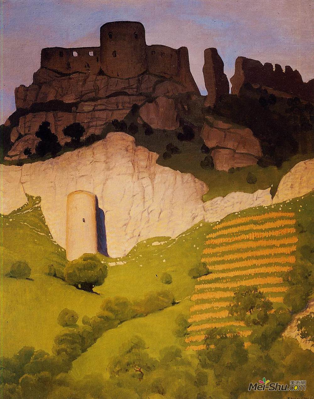 费利克斯·瓦洛顿(Felix Vallotton)高清作品《城堡在评分人》