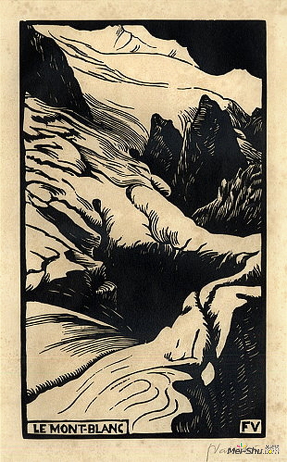 费利克斯·瓦洛顿(Felix Vallotton)高清作品《勃朗峰》