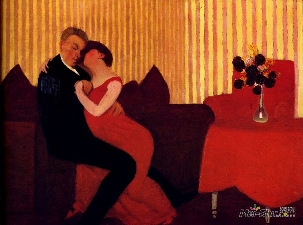 费利克斯·瓦洛顿(Felix Vallotton)高清作品《谎言》