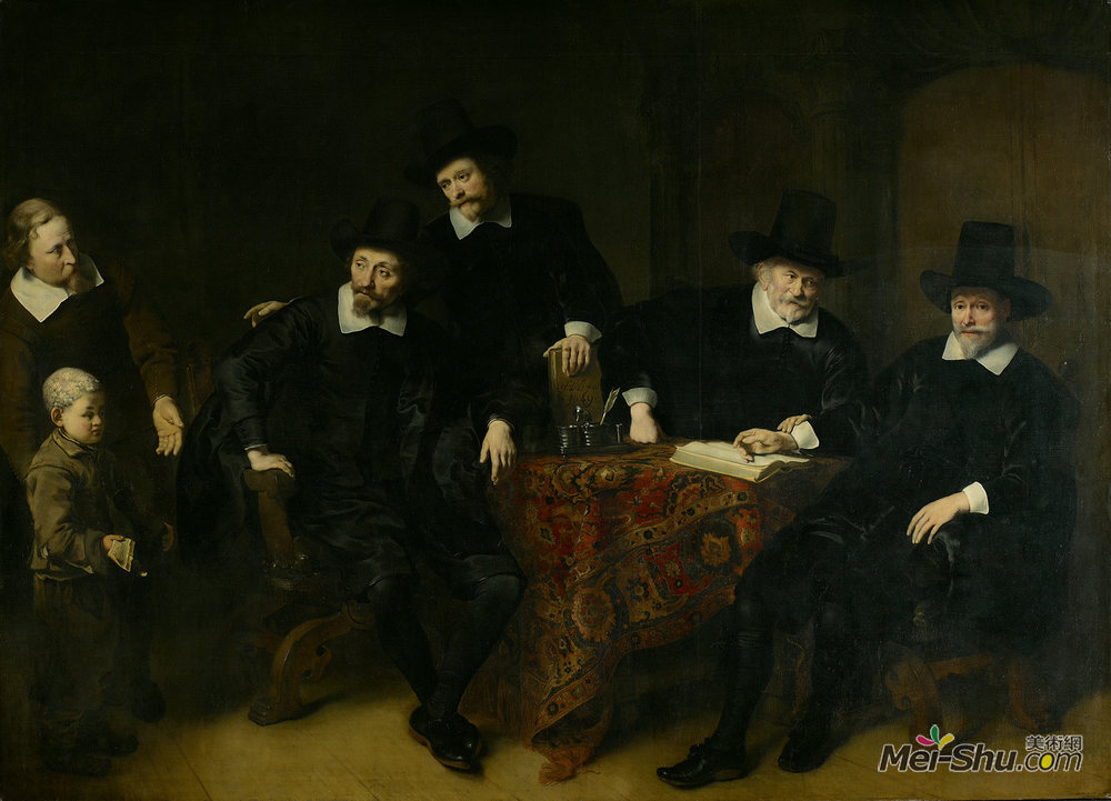 费迪南德·波尔(Ferdinand Bol)高清作品《The Governors of the Leprozenhuis》