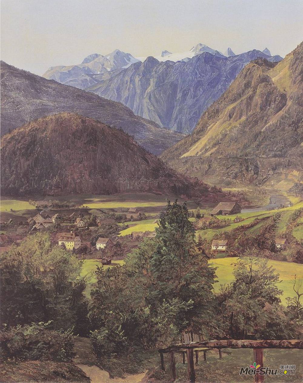 费尔迪南德·乔治·瓦尔特米勒(Ferdinand Georg Waldmüller)高清作品《达克斯坦》