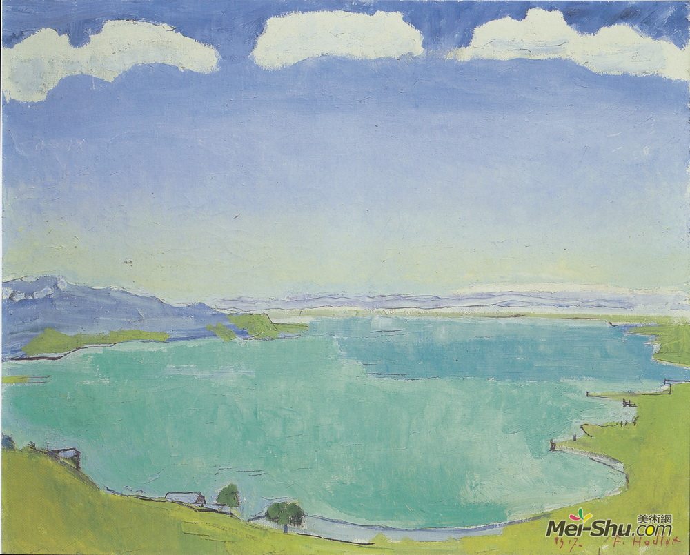 费迪南德·霍德勒(Ferdinand Hodler)高清作品《考克斯日内瓦湖》
