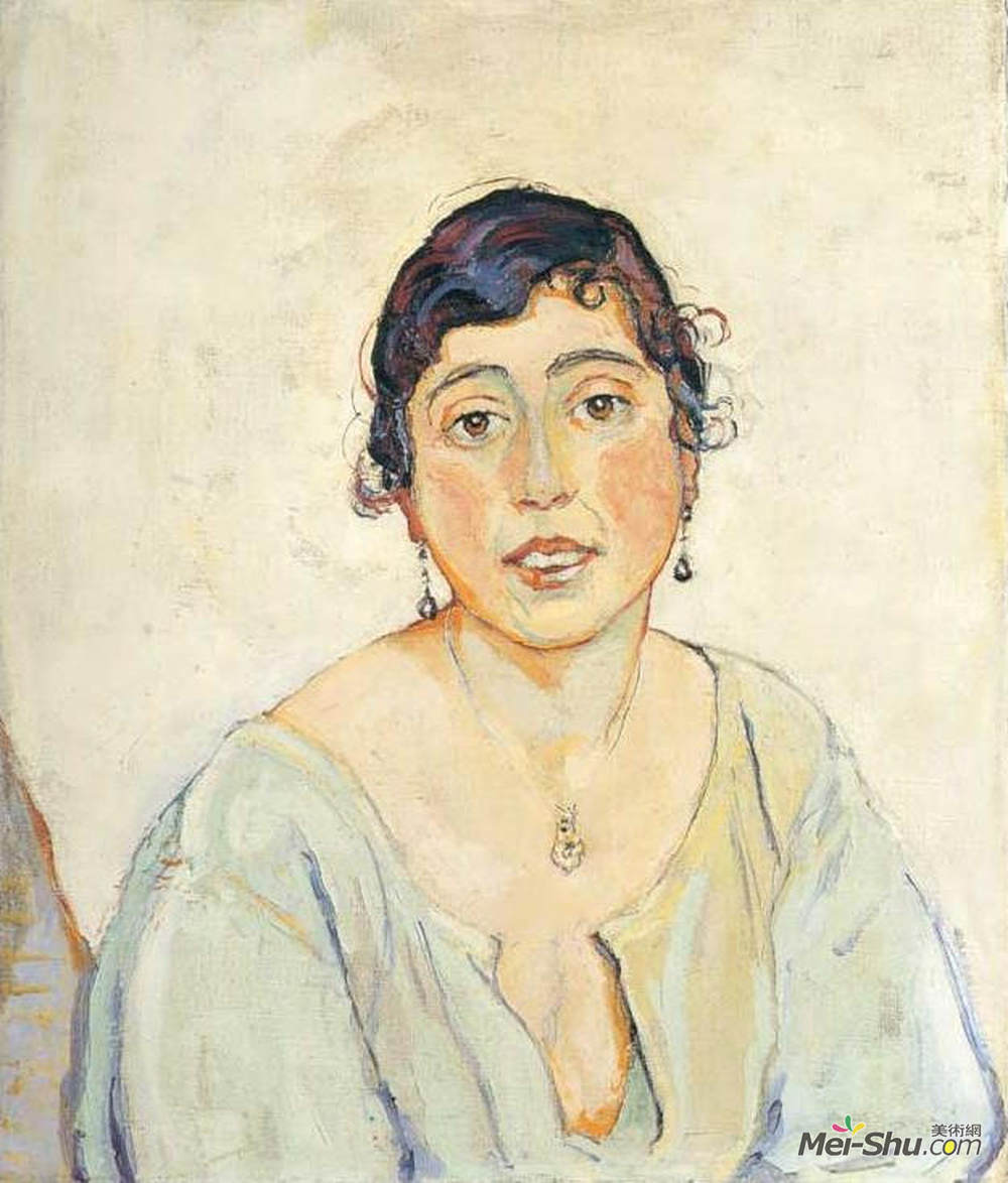 费迪南德·霍德勒(Ferdinand Hodler)高清作品《女性肖像》