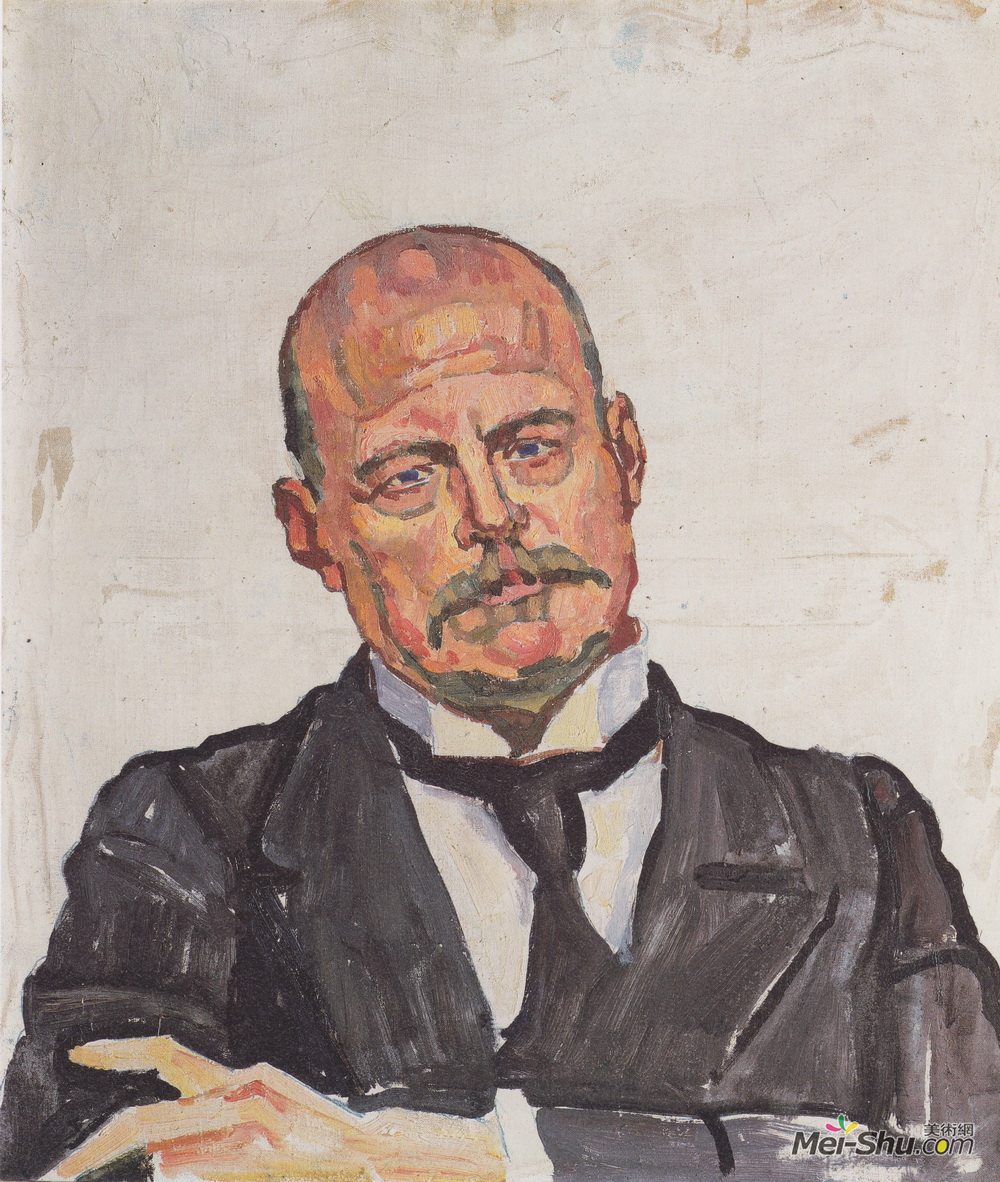 费迪南德·霍德勒(Ferdinand Hodler)高清作品《Portrait of Georges Navazza》