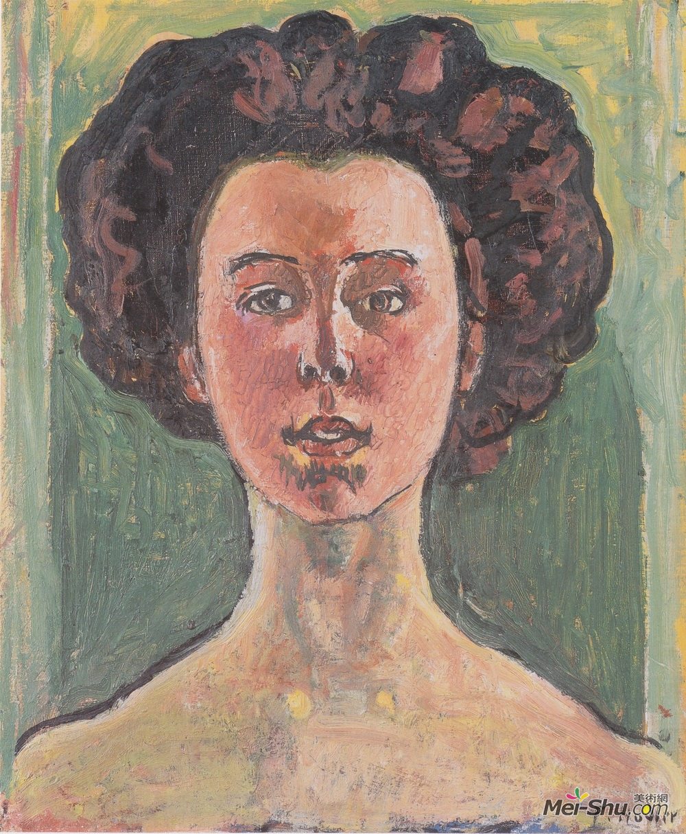 费迪南德·霍德勒(Ferdinand Hodler)高清作品《Portrait of Gertrud Mueller》