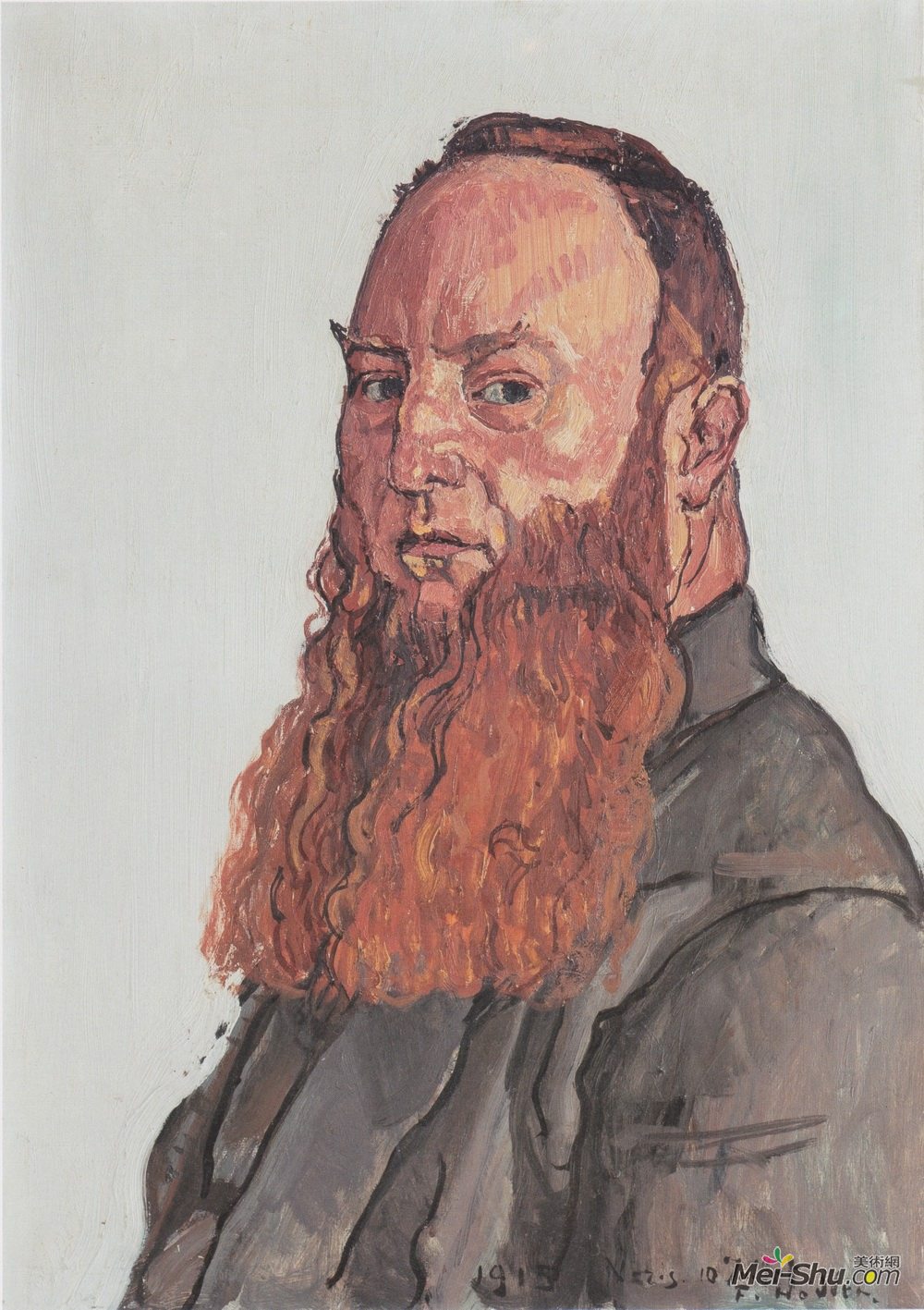 费迪南德·霍德勒(Ferdinand Hodler)高清作品《Portrait of James Vibert》