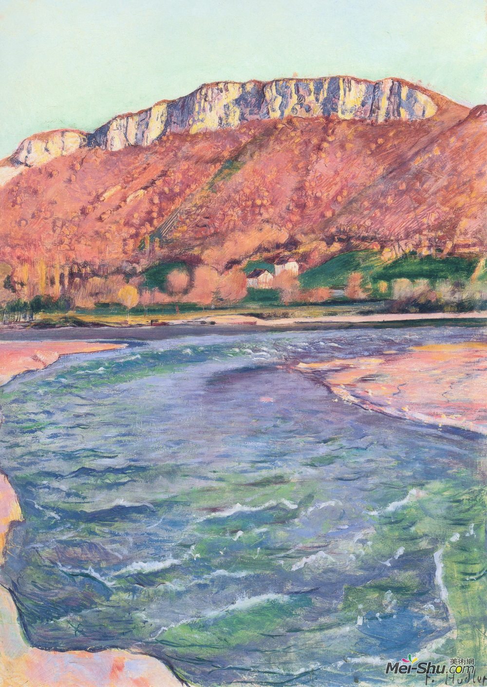 费迪南德·霍德勒(Ferdinand Hodler)高清作品《秋季萨尔韦》