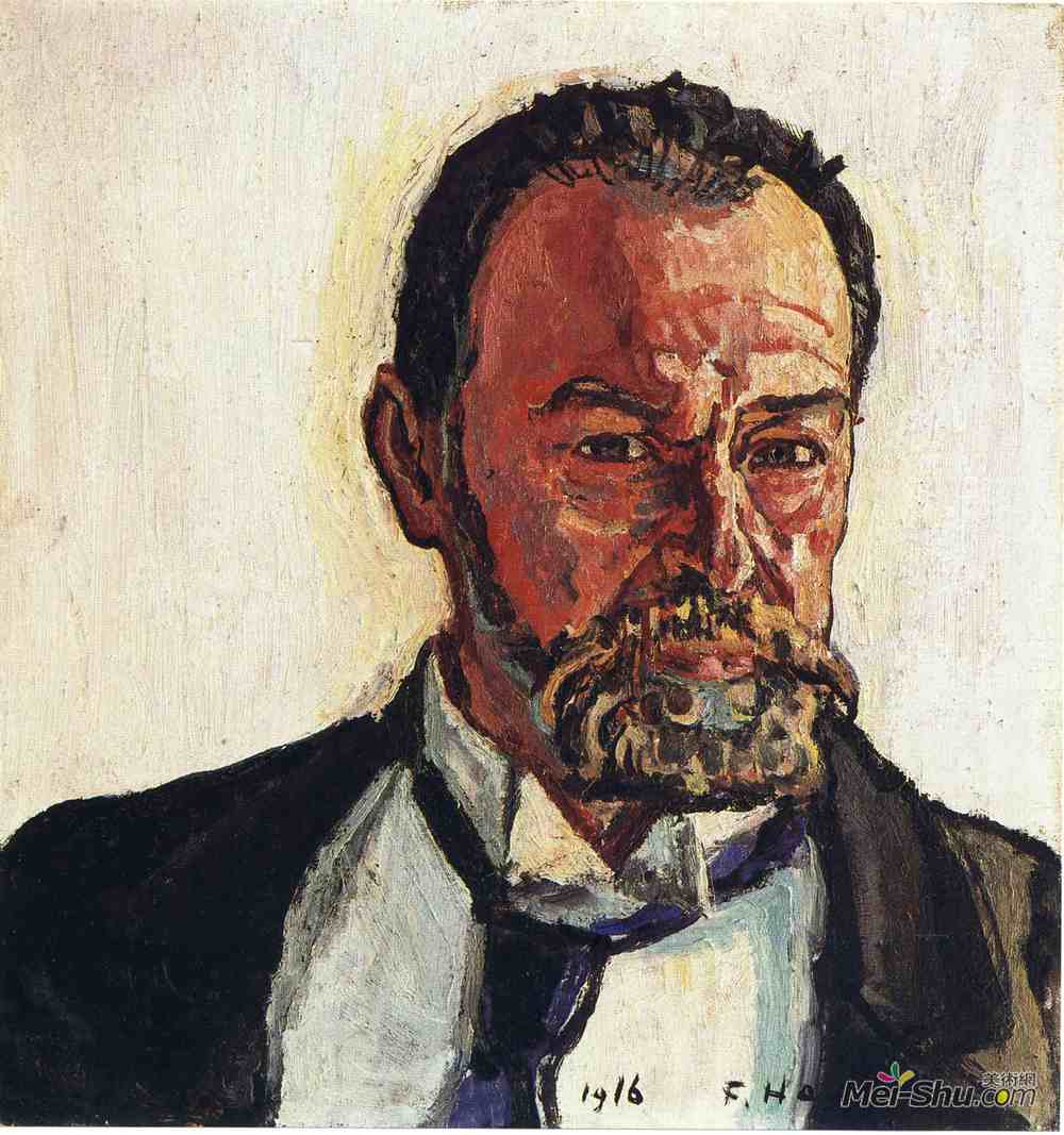 费迪南德·霍德勒(Ferdinand Hodler)高清作品《自画像》