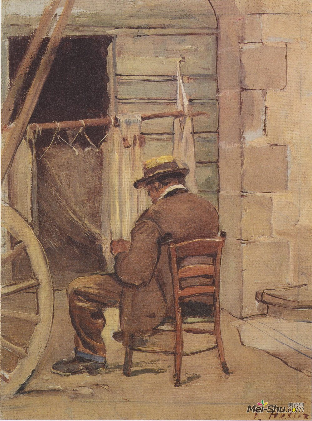 费迪南德·霍德勒(Ferdinand Hodler)高清作品《网络机器》