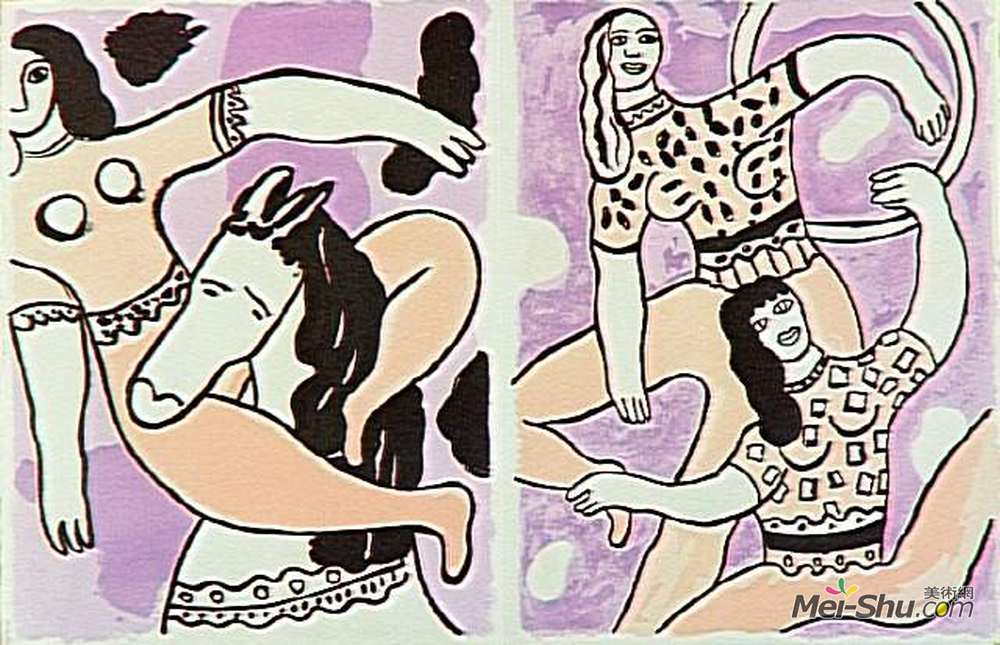 费尔南德·莱热(Fernand Leger)高清作品《专辑《马戏团》》