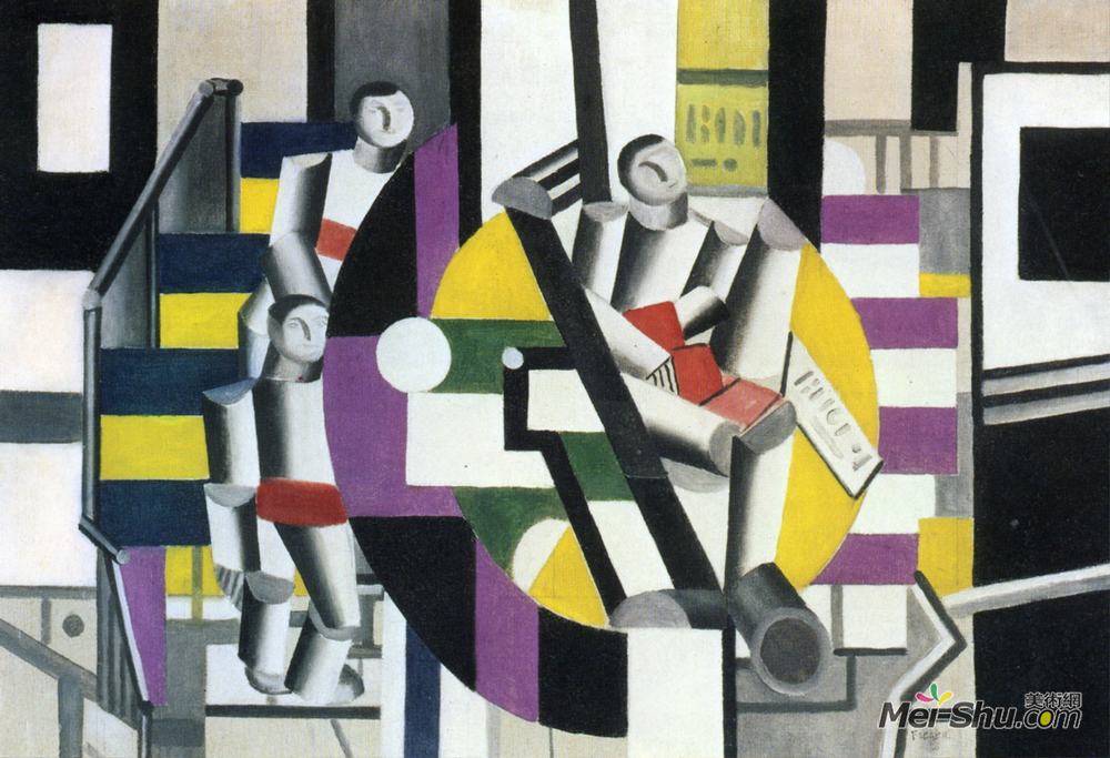 费尔南德·莱热(Fernand Leger)高清作品《三字》