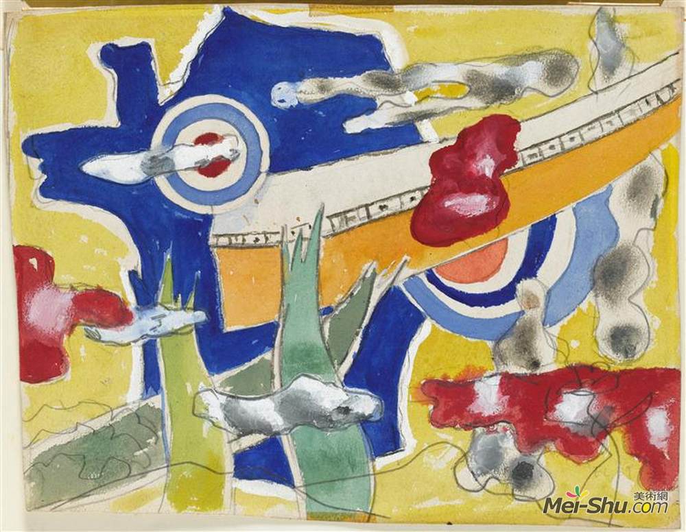 费尔南德·莱热(Fernand Leger)高清作品《Study for the decoration of the&a》