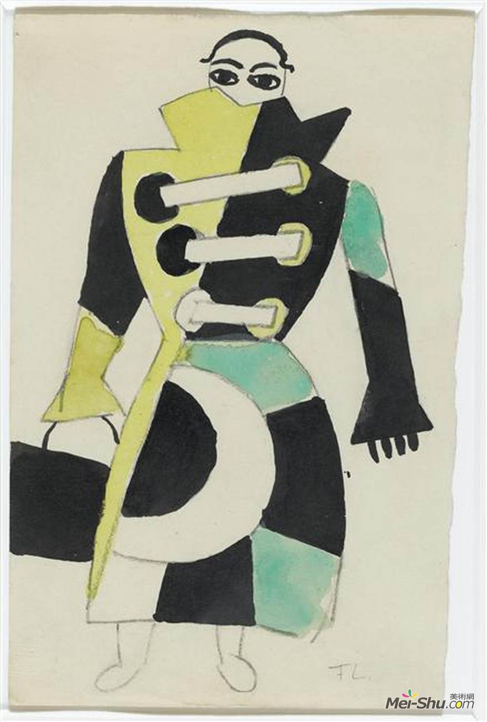 费尔南德·莱热(Fernand Leger)高清作品《女子服装溜冰场项目》