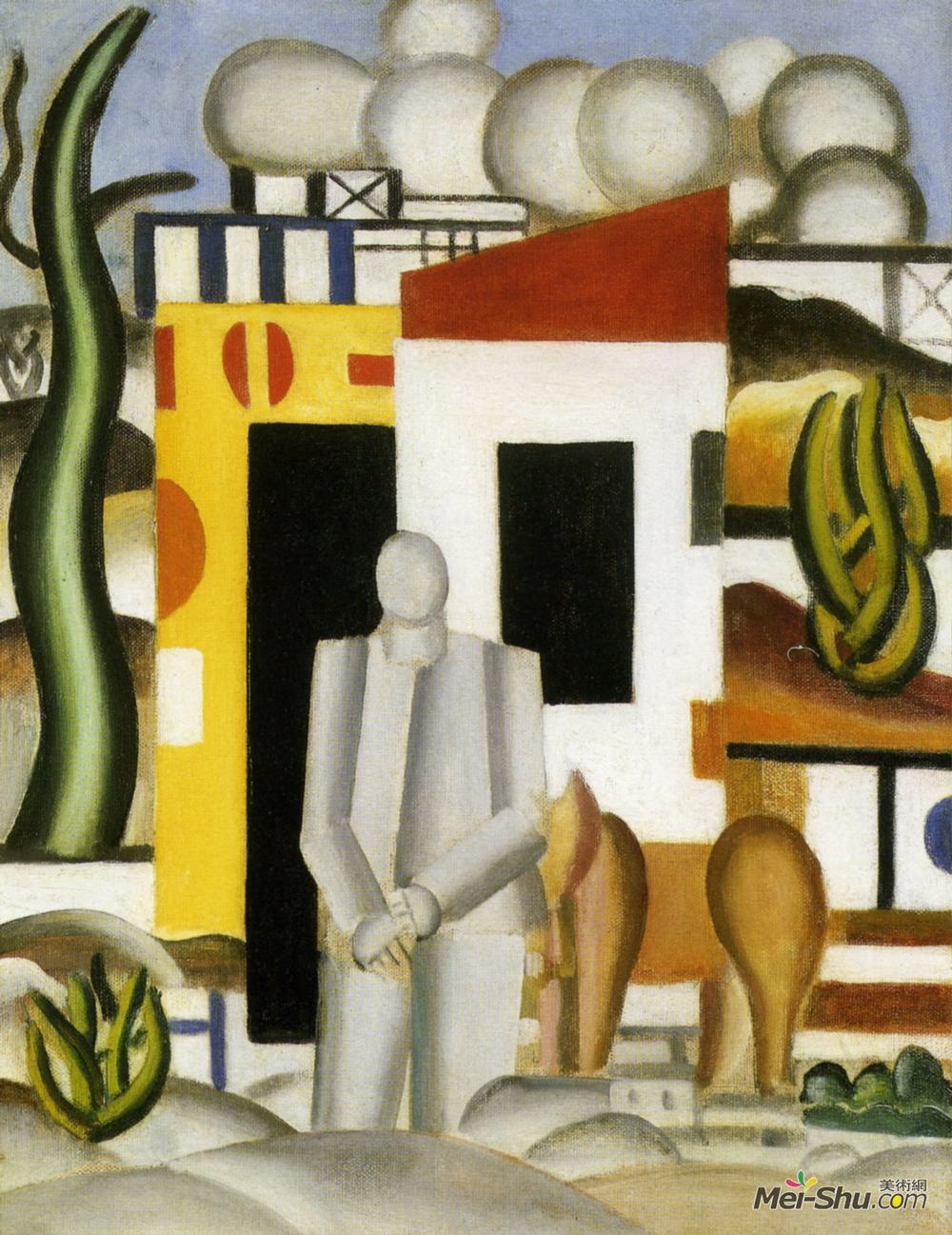 费尔南德·莱热(Fernand Leger)高清作品《景观动画第一研究》