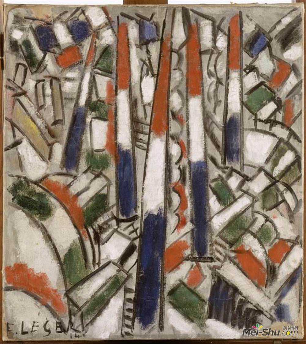 费尔南德·莱热(Fernand Leger)高清作品《7月14日》