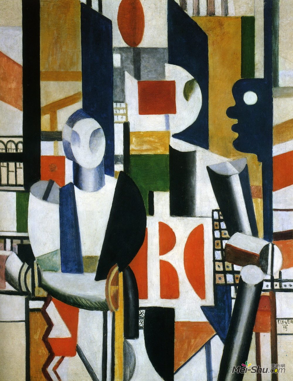 费尔南德·莱热(Fernand Leger)高清作品《城里人》
