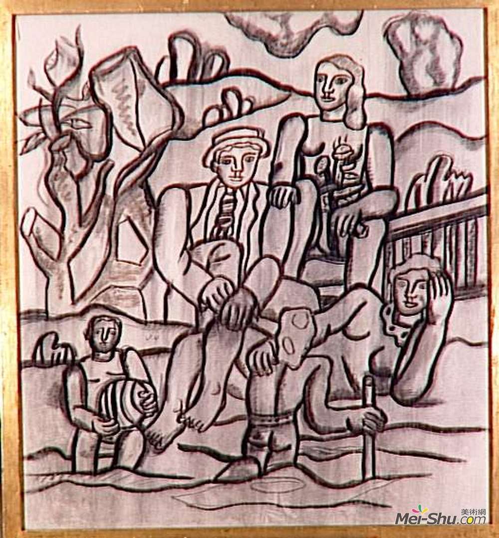 费尔南德·莱热(Fernand Leger)高清作品《党校学习》