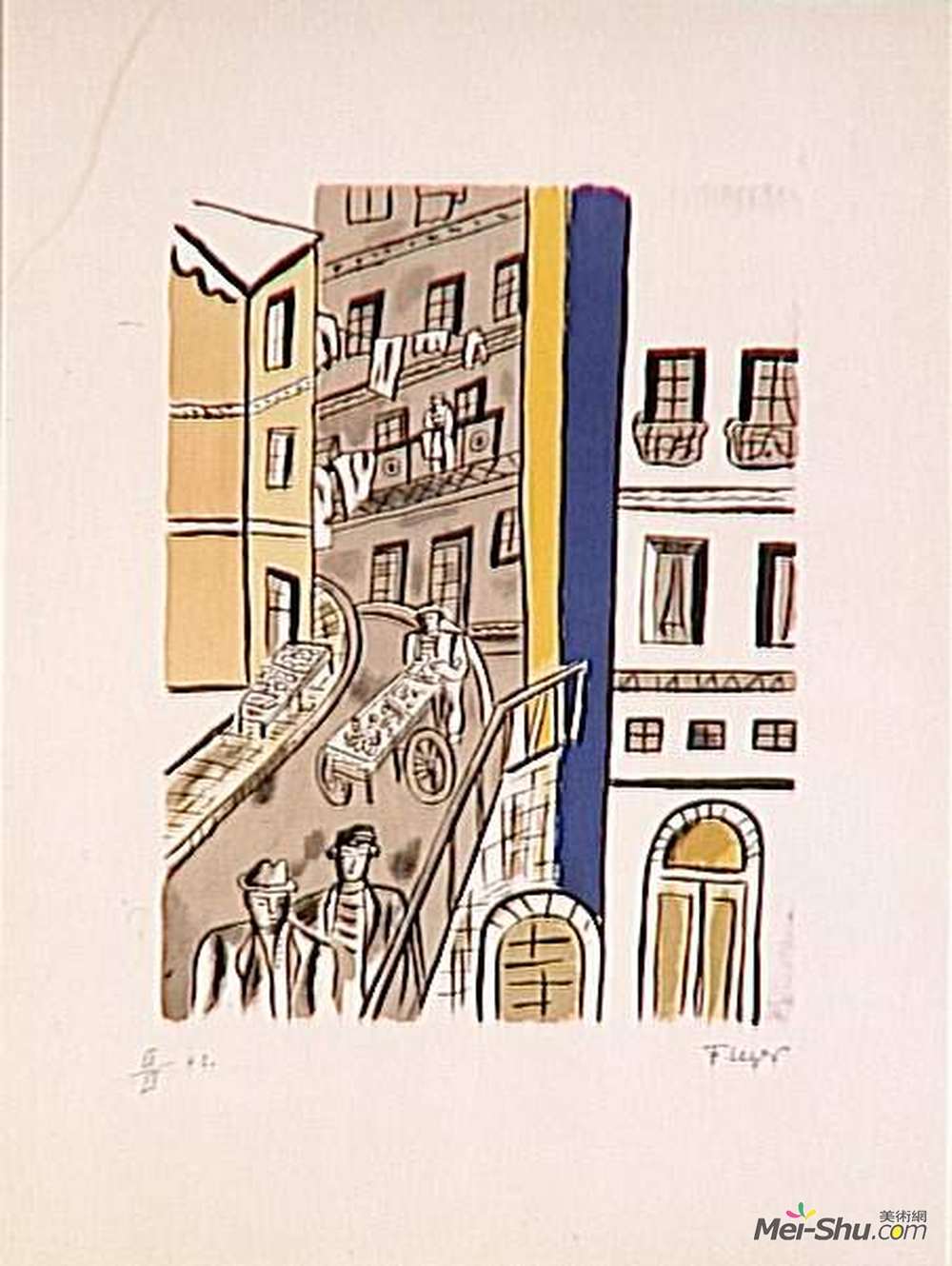 费尔南德·莱热(Fernand Leger)高清作品《街道》