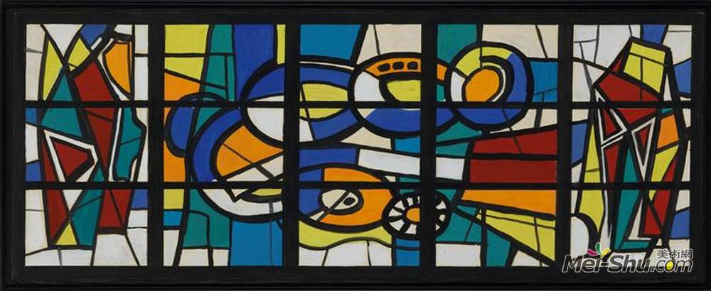 费尔南德·莱热(Fernand Leger)高清作品《欧丹库尔之窗》