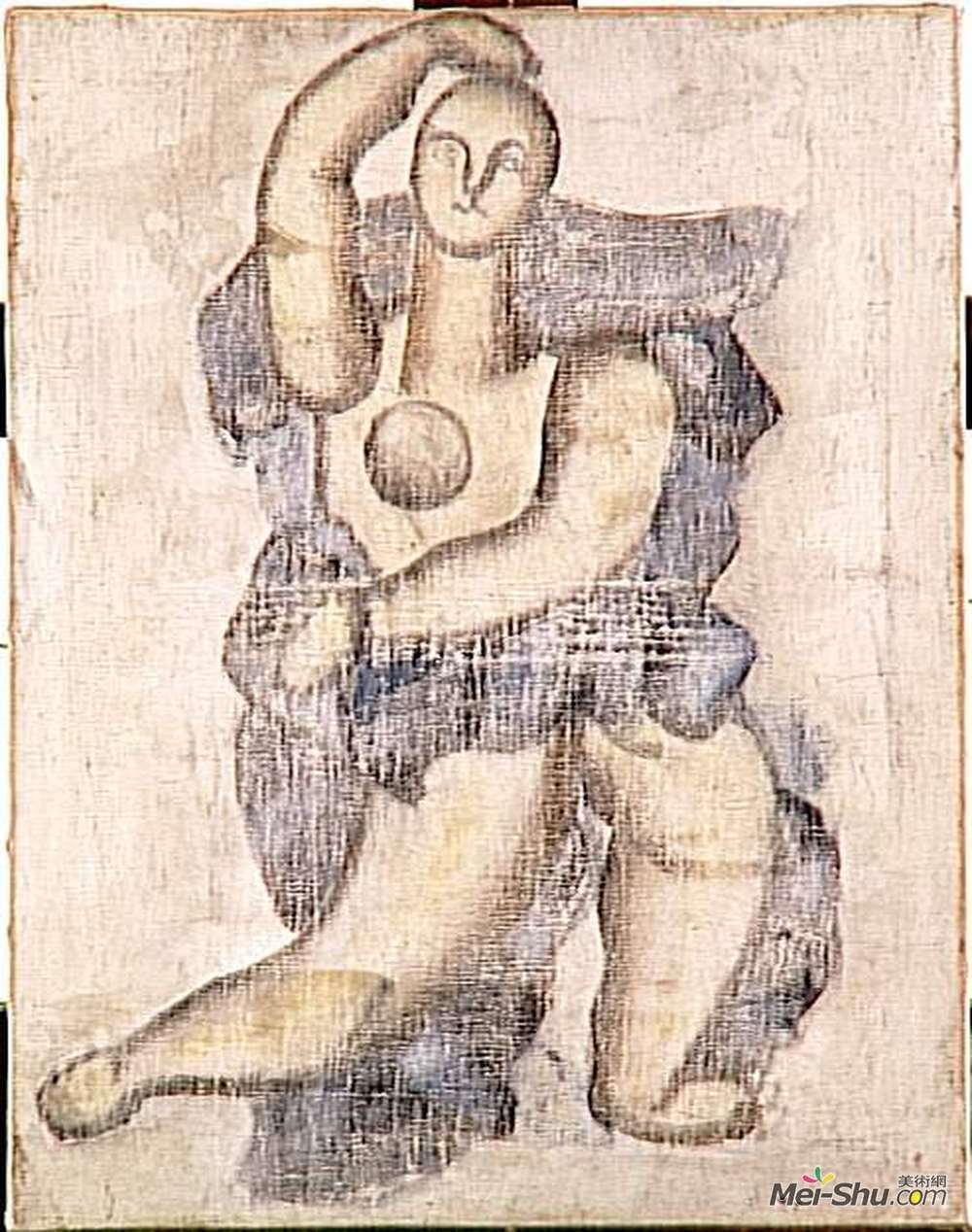 费尔南德·莱热(Fernand Leger)高清作品《蓝色面纱舞者》