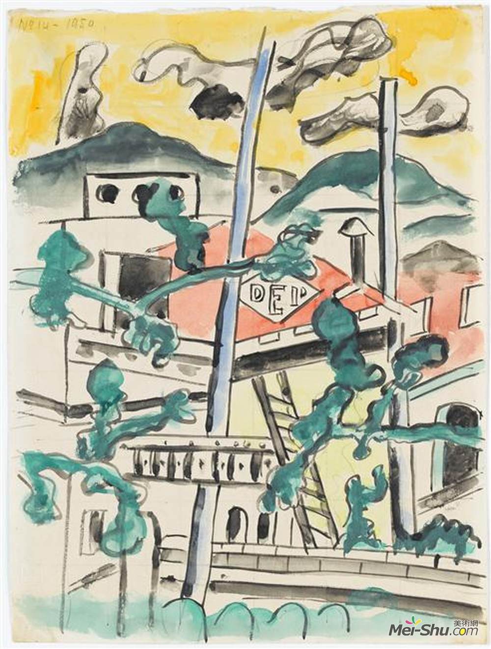 费尔南德·莱热(Fernand Leger)高清作品《景观》