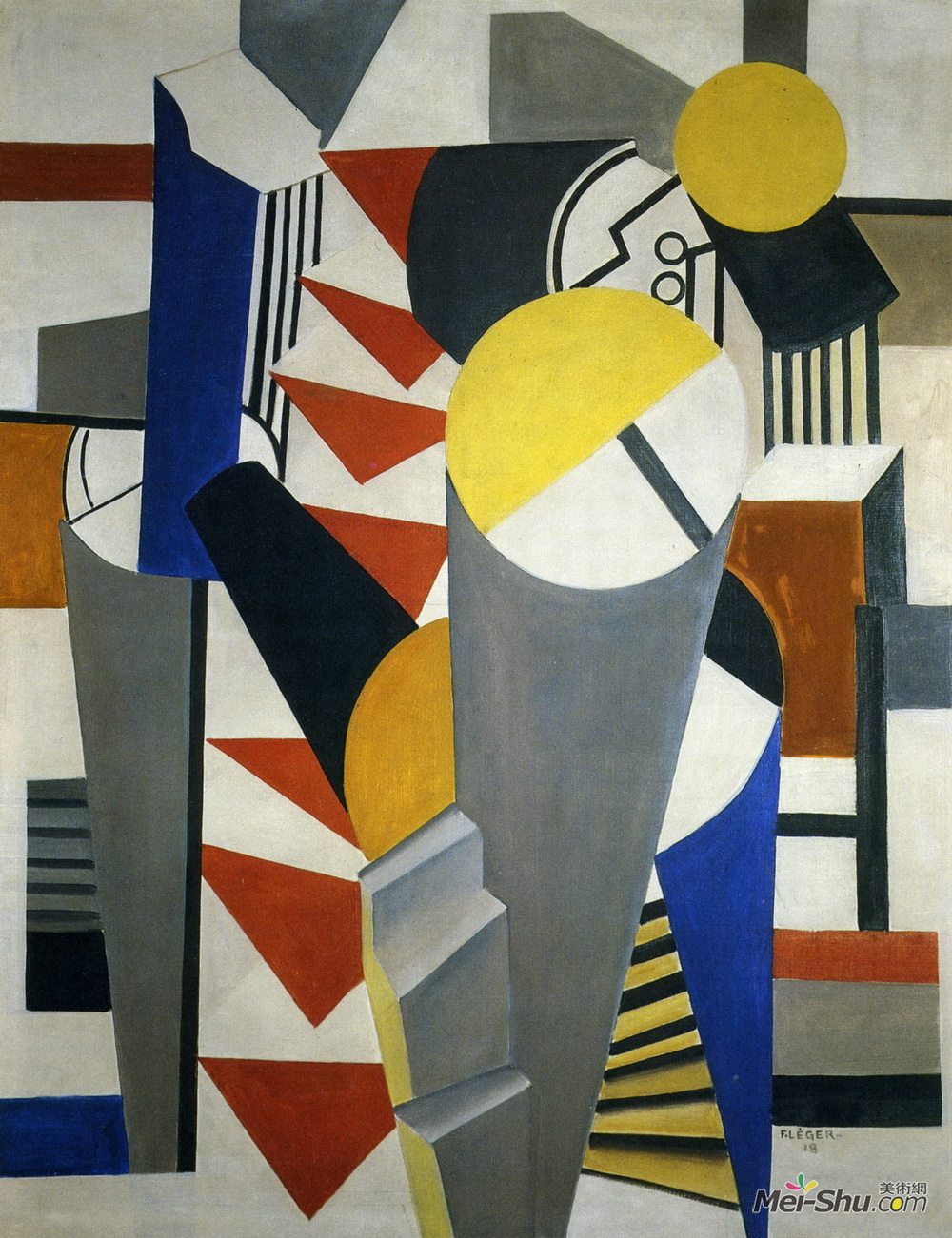 费尔南德·莱热(Fernand Leger)高清作品《作文》