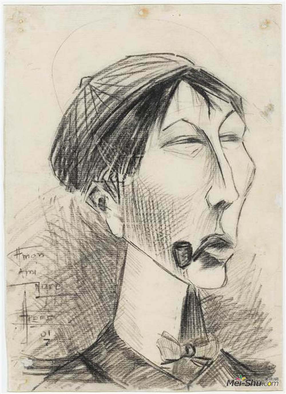 费尔南德·莱热(Fernand Leger)高清作品《安德烈池塘的肖像》