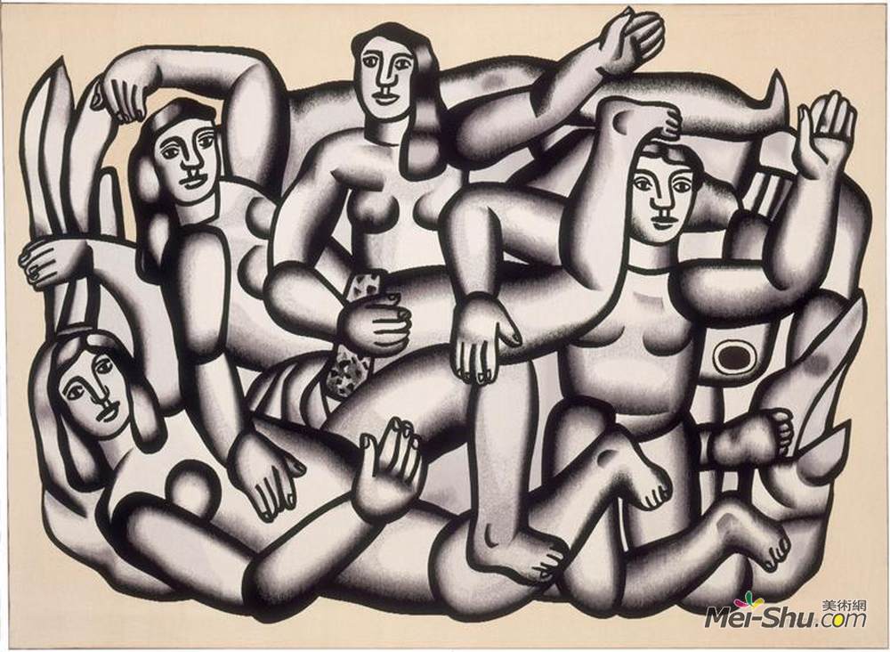 费尔南德·莱热(Fernand Leger)高清作品《沐浴者》