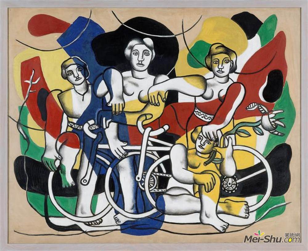 费尔南德·莱热(Fernand Leger)高清作品《四骑车人》