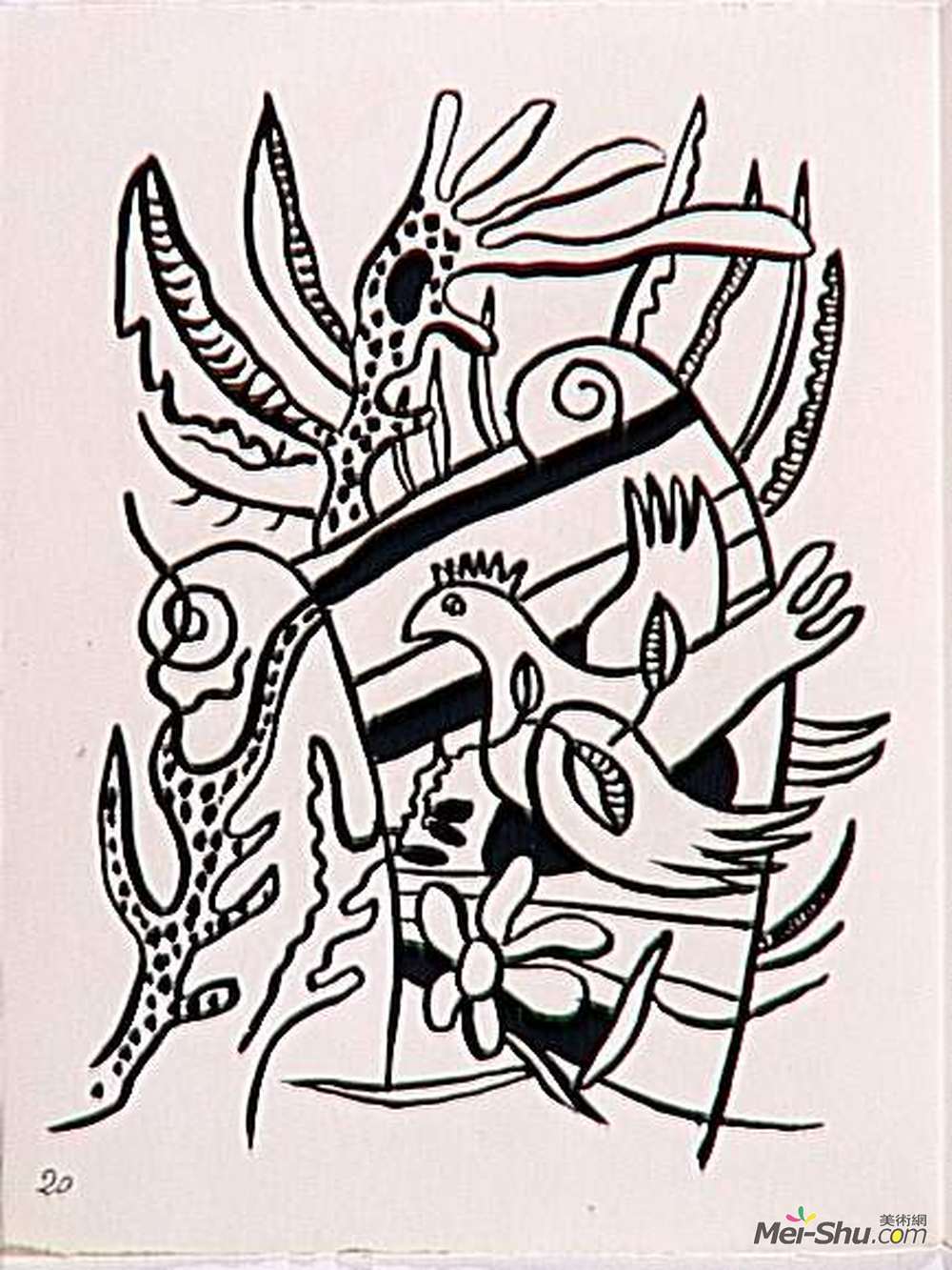 费尔南德·莱热(Fernand Leger)高清作品《专辑《马戏团》》
