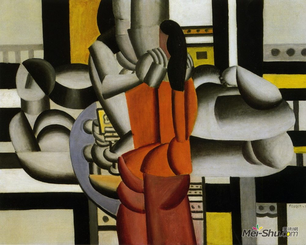 费尔南德·莱热(Fernand Leger)高清作品《三个静物的女人》