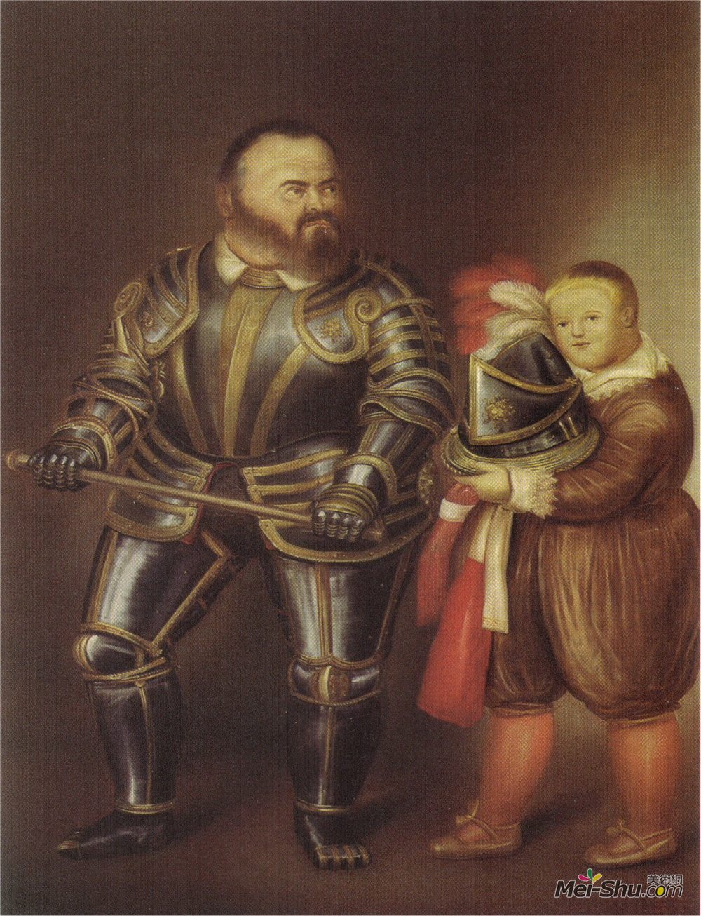 费尔南多·博特罗(Fernando Botero)高清作品《Alof of Vignancourt (after Caravaggio)》