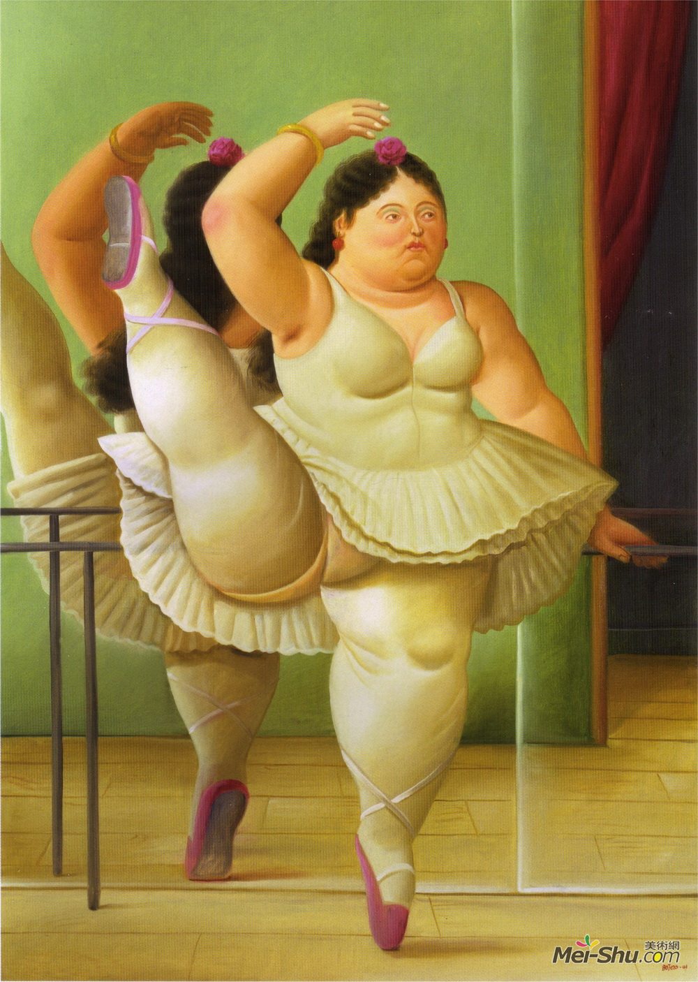 费尔南多·博特罗(Fernando Botero)高清作品《酒吧舞者》