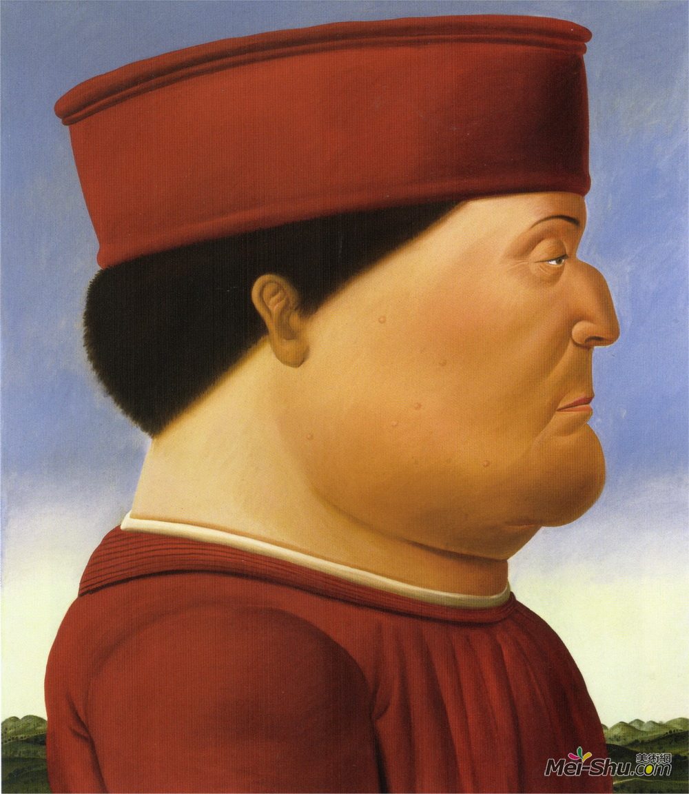 费尔南多·博特罗(Fernando Botero)高清作品《Federico da Montefeltro (after Piero della Francesca)》