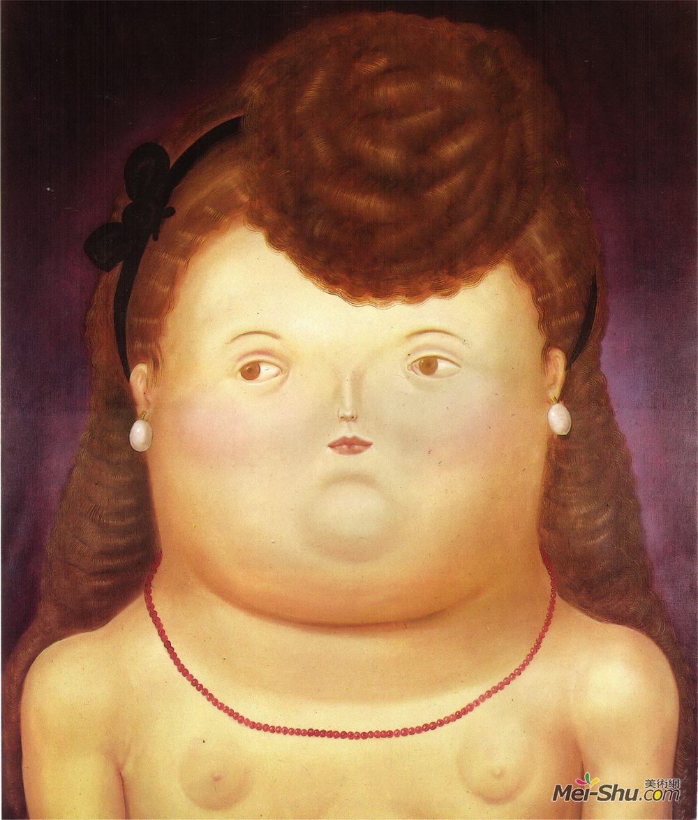 费尔南多·博特罗(Fernando Botero)高清作品《女孩圆弧》