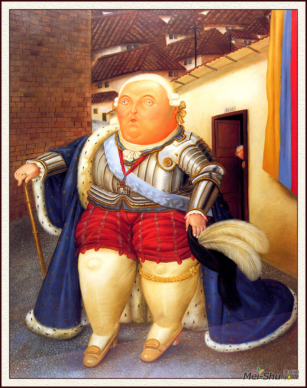 费尔南多·博特罗(Fernando Botero)高清作品《路易十六的访问到麦德林》