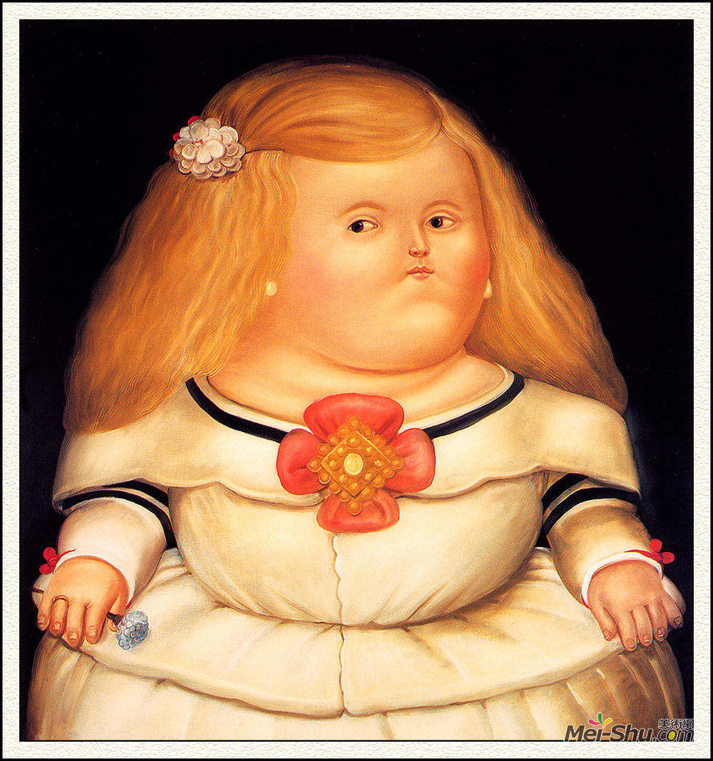 费尔南多·博特罗(Fernando Botero)高清作品《Menina (After Velazquez)》