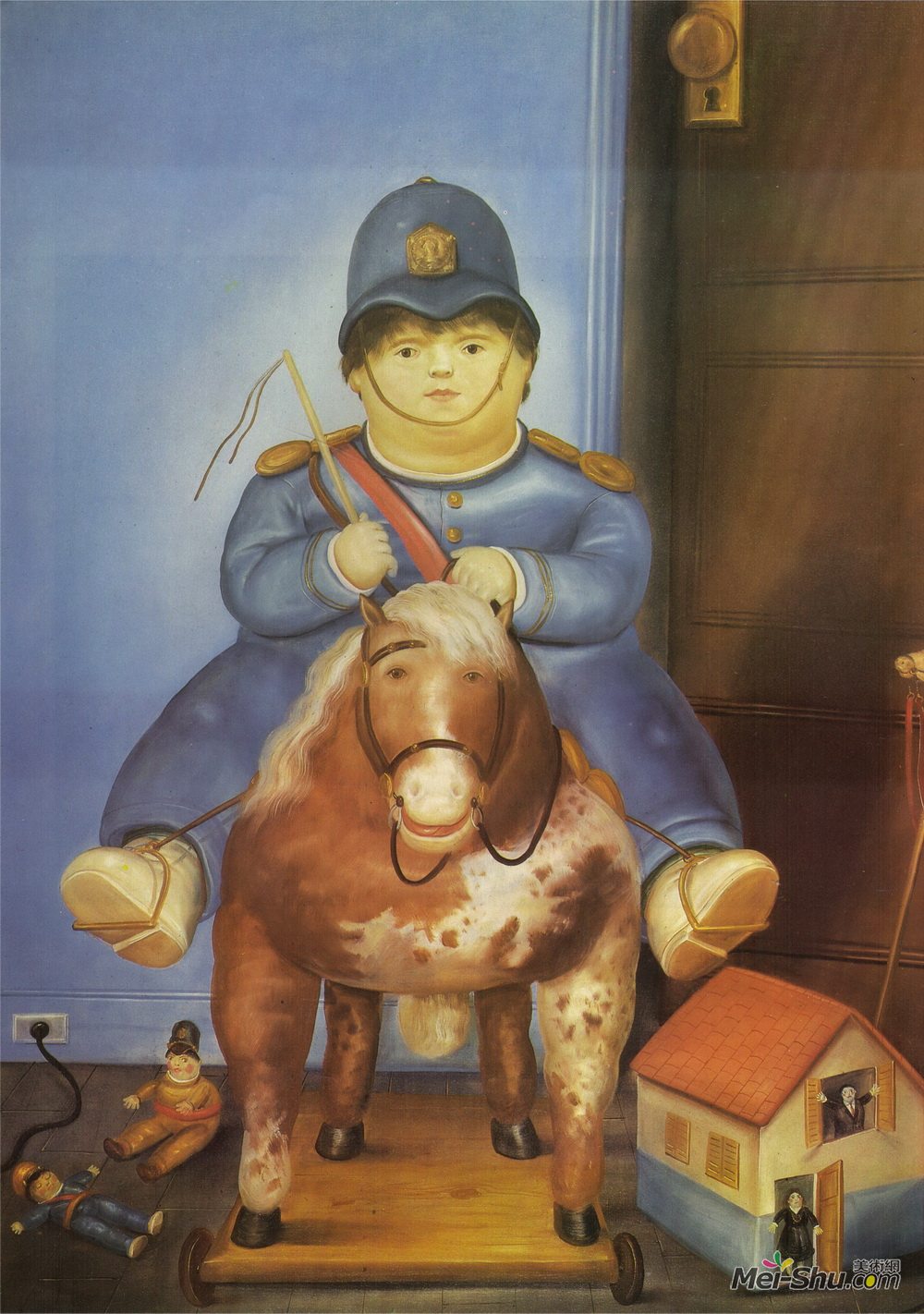 费尔南多·博特罗(Fernando Botero)高清作品《佩德罗骑马》