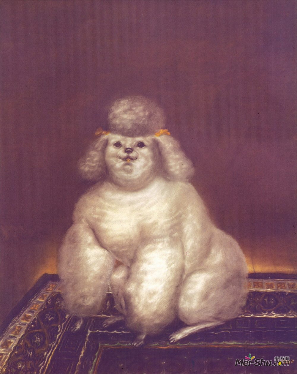 费尔南多·博特罗(Fernando Botero)高清作品《贵宾犬》