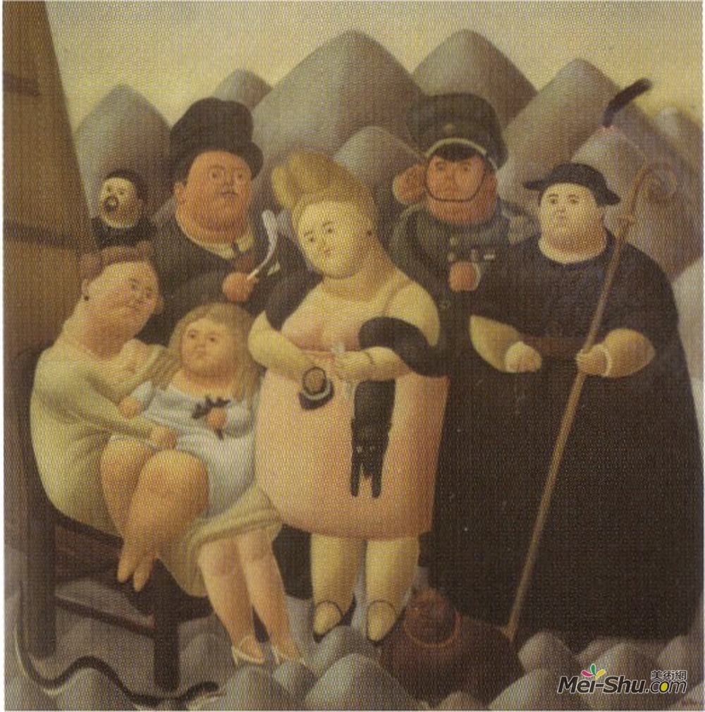 费尔南多·博特罗(Fernando Botero)高清作品《总统家族》