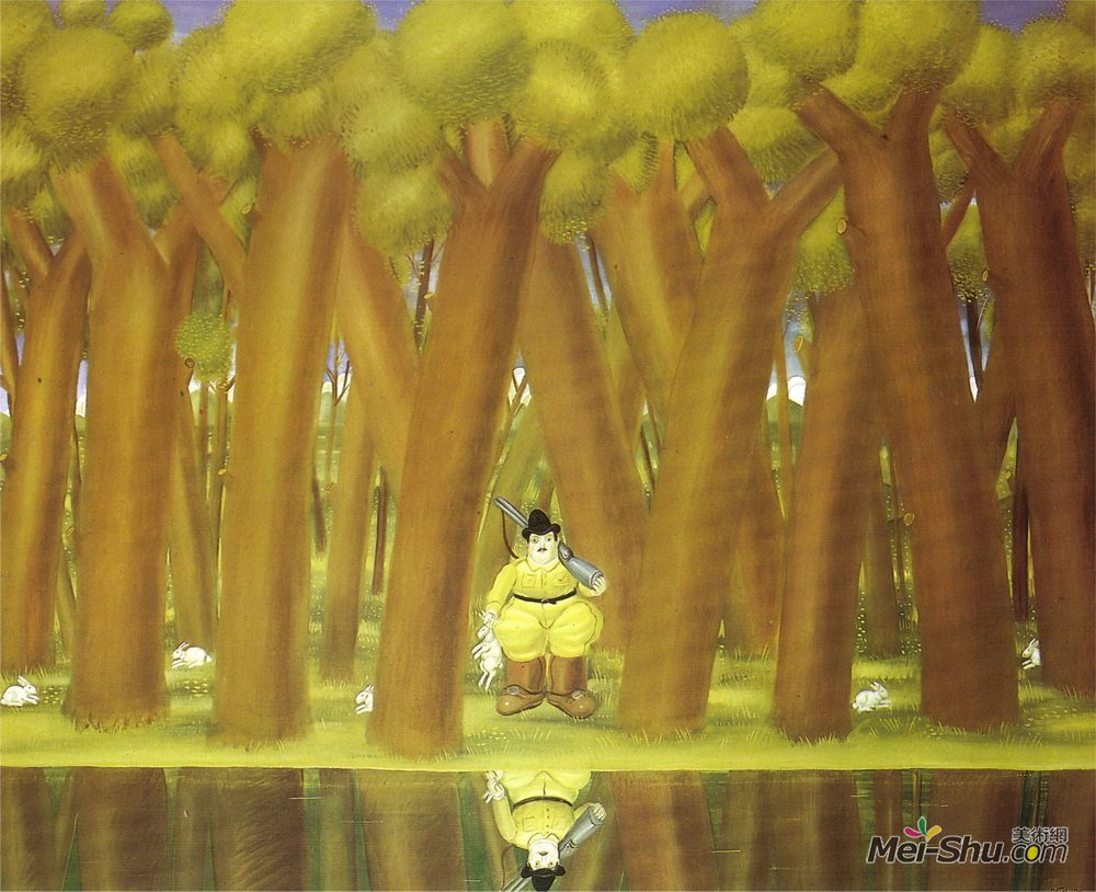费尔南多·博特罗(Fernando Botero)高清作品《猎人》