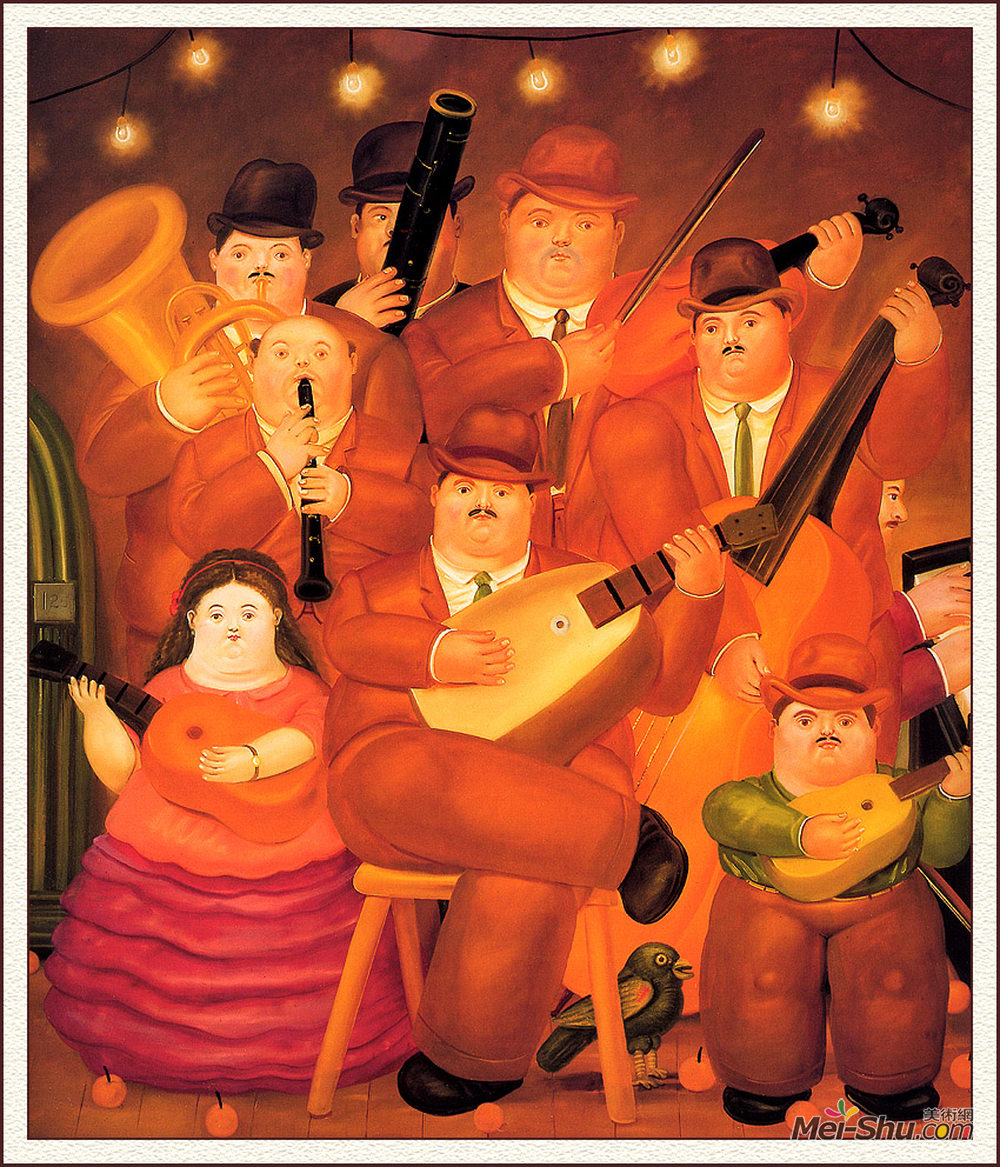 费尔南多·博特罗(Fernando Botero)高清作品《音乐家》