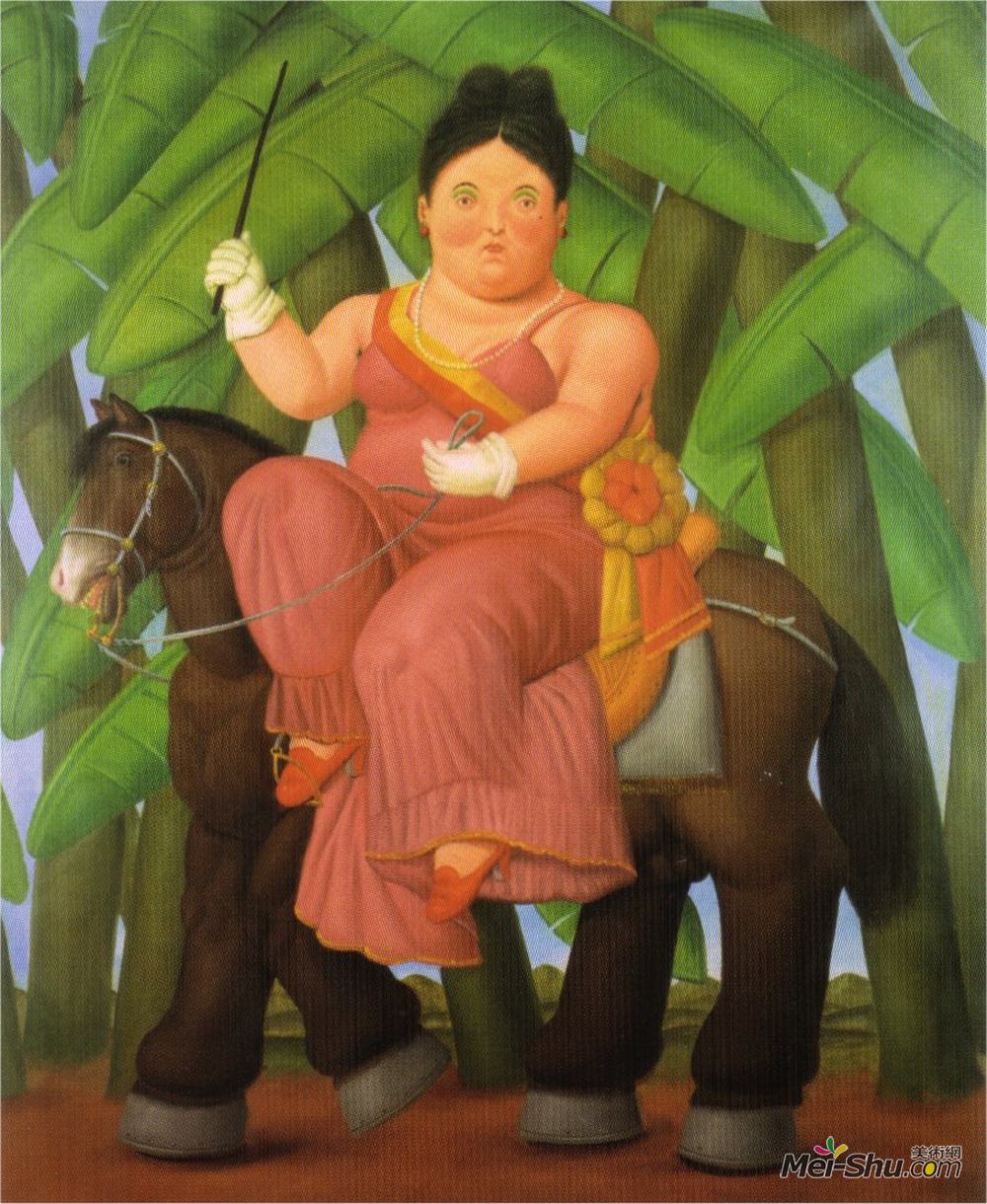 费尔南多·博特罗(Fernando Botero)高清作品《总统和第一夫人（2）》