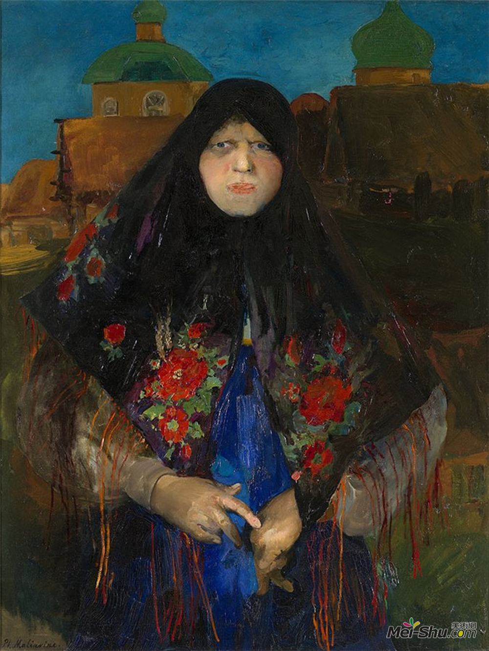 菲利普·马利亚温(Filipp Malyavin)高清作品《富农画像》