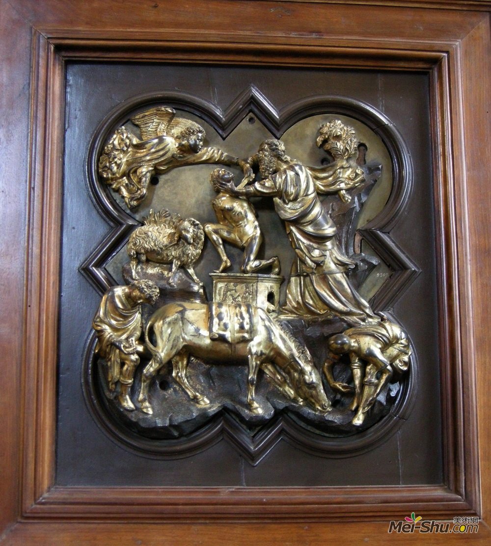 菲利波·布鲁内莱斯基(Filippo Brunelleschi)高清作品《艾萨克的牺牲、巴的青铜竞赛救济》