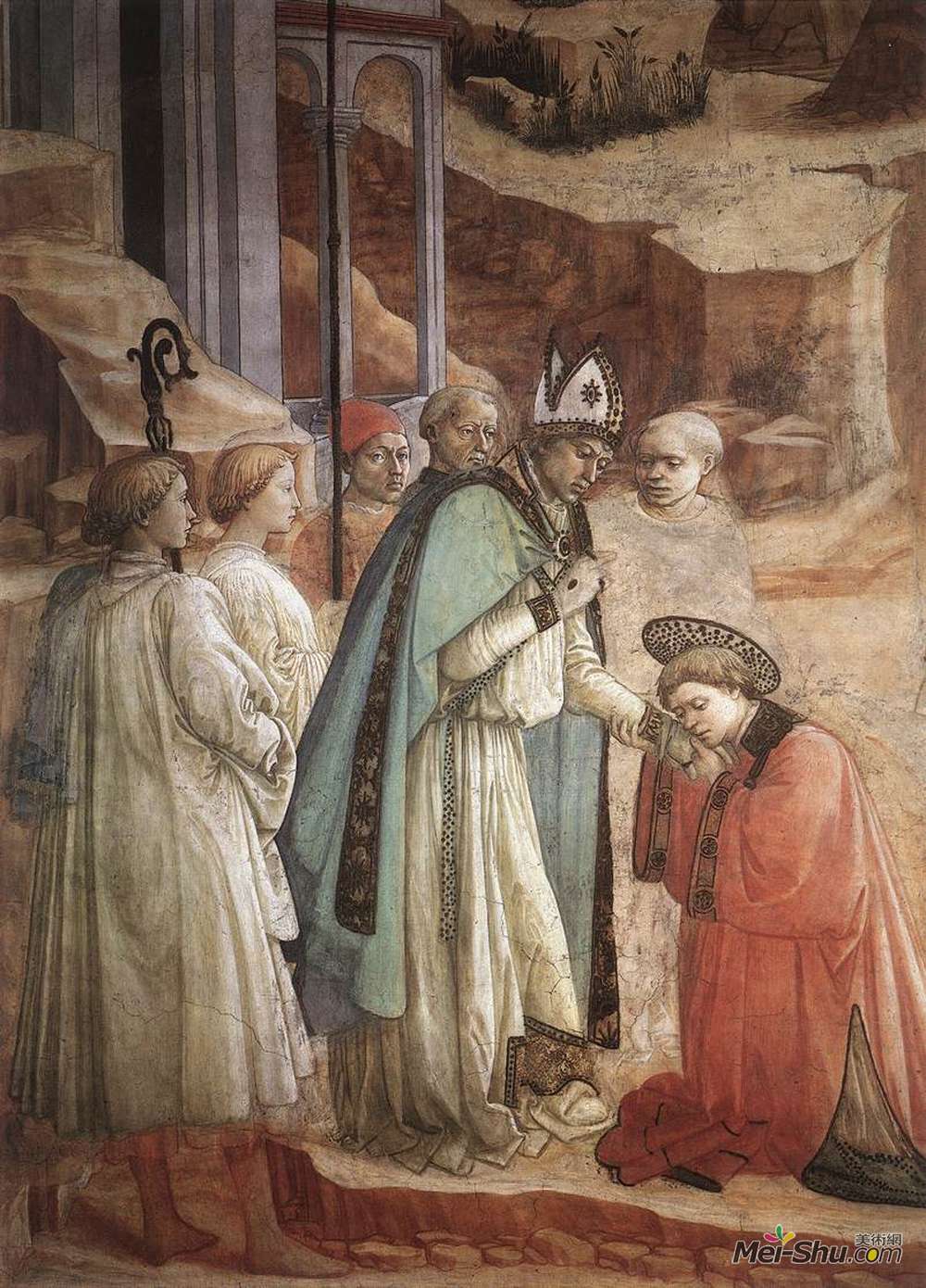 弗拉·菲利普·利比(Filippo Lippi)高清作品《犹太会堂的争论（细节）》